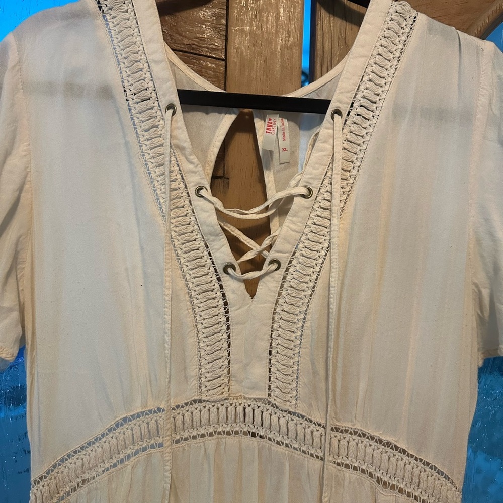 CC Boutique Cream Maxi Dress - Picture 2 of 3